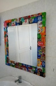 miroir en canettes