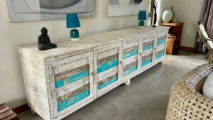 Buffet en palettes style balinais